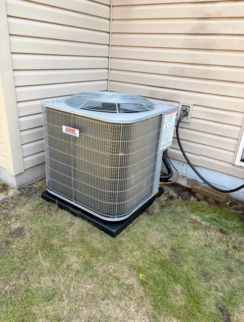 Heating unit inside a greenhouse for temperature control in Maple Grove